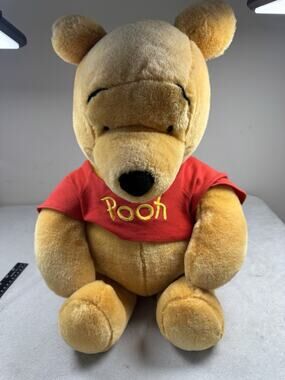 Disney Winnie the Pooh Plush 19 Inch Canasa Trading Red Shirt Stuffed Bear